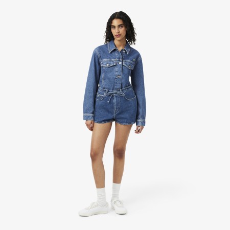 женские джинсовые короткие шорты  - одежда lacoste 