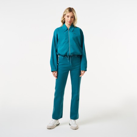 женские прямые джинсы  из экологиески чистого хлопка - женские джинсы lacoste 