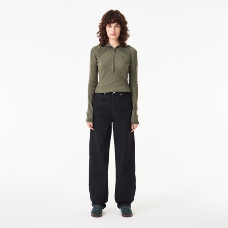женские прямые джинсы  - женские джинсы lacoste 