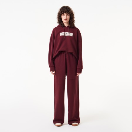 женские прямые спортивные брюки  с высокой талией - женские брюки lacoste 