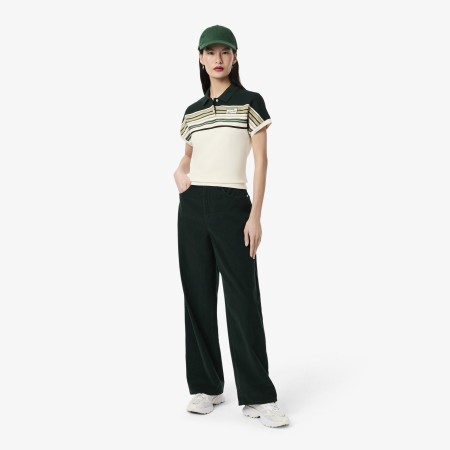 женские вельветовые брюки  - одежда lacoste 