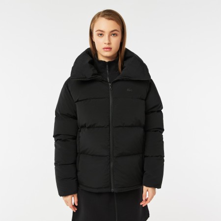 женский пуховик  quilted puffer - верхняя одежда lacoste 