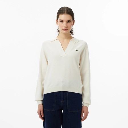 женский шерстяной свитер  - женские свитеры lacoste 