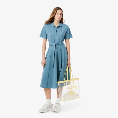 женское платье  из хлопка - одежда lacoste 