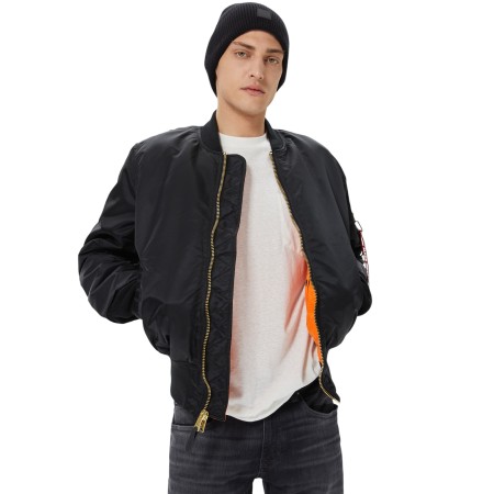бомбер ma-1 flight jacket - мужские бомберы alpha industries 