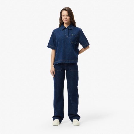 джинсы женские прямые джинсы lacoste - одежда недорогая 