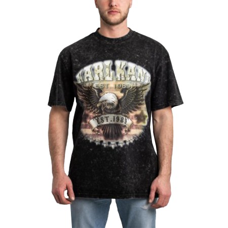 футболка small signature washed eagle tee фотография