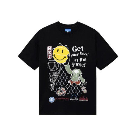 футболка smiley head in the game  t-shirt фотография