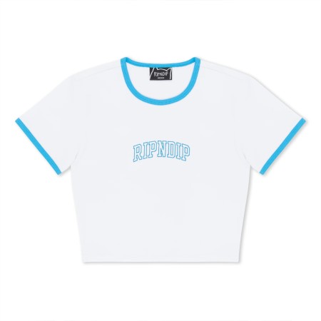 футболка team spirit cropped ringer tee фотография