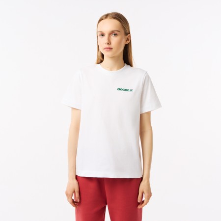 футболка женская хлопковая футболка lacoste do you speak - женские футболки женские 