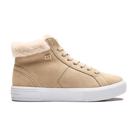 кеды vulc suede sneaker h - женская обувь tommy jeans 