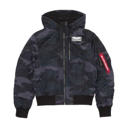 куртка hooded rib flight jacket фотография
