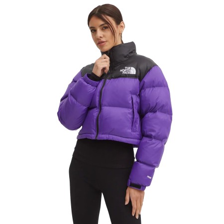 куртка nuptse short jacket - верхняя одежда фиолетовая 