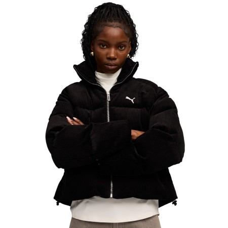 куртка wardrobe ess corduroy puffer jacket - женские куртки и пуховики puma 