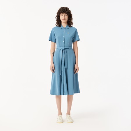 платье женское платье lacoste из хлопка - одежда, обувь и аксессуары французская по распродаже