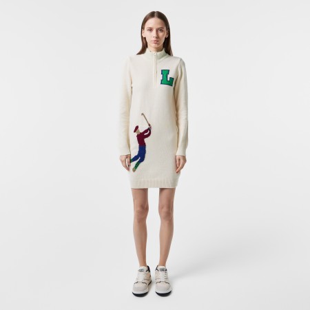 платье женское платье lacoste с высоким воротом на молнии - одежда, обувь и аксессуары для всех возрастов lacoste 