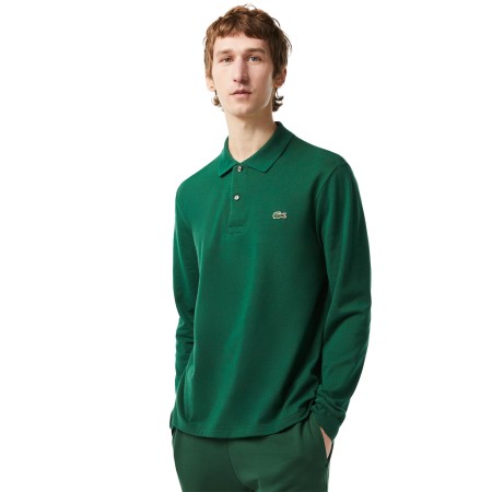 поло мужское поло lacoste l.12.21 классического кроя с длинным рукавом - одежда, обувь и аксессуары для всех возрастов lacoste 
