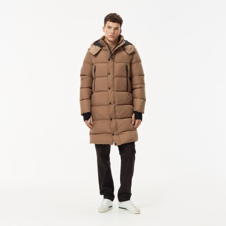 пуховик мужская утепленная куртка-парка lacoste l!ve - одежда, обувь и аксессуары для всех возрастов спортивная 