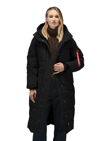 пуховик sierra long puffer - женские пуховики alpha industries 