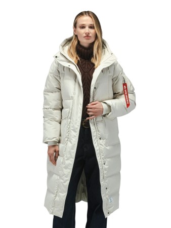 пуховик sierra long puffer - женские пуховики alpha industries 