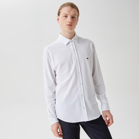 рубашка мужская рубашка lacoste приталенного кроя - одежда, обувь и аксессуары для всех возрастов lacoste 