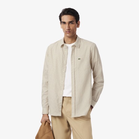 рубашка мужская рубашка lacoste стандартного кроя - мужские рубашки мужские 