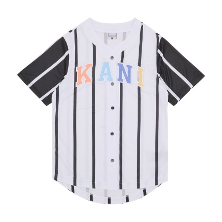 рубашка serif striped block baseball shirt - одежда, обувь и аксессуары для всех возрастов karl kani 