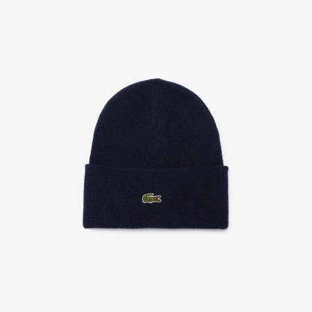 шапка шерстяная шапка lacoste унисекс в рубчик - аксессуары мужские 