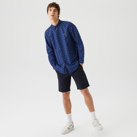 шорты мужские шорты lacoste приталенного кроя фотография