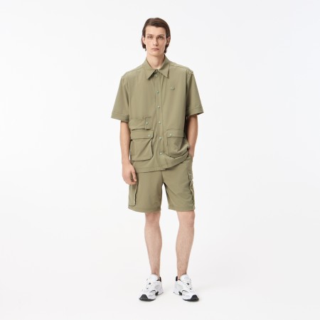 шорты мужские шорты lacoste - одежда, обувь и аксессуары хаки 