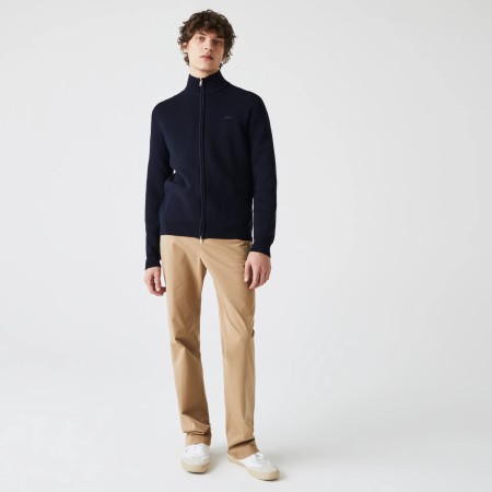 свитер мужской шерстяной свитер lacoste на молнии - одежда lacoste 