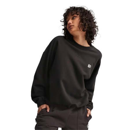 толстовка downtown oversized crew - женские толстовки puma 