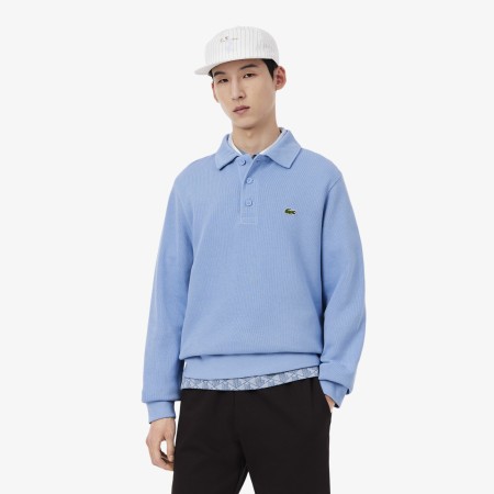 толстовка мужская толстовка lacoste с воротником-поло из хлопка - толстовки и олимпийки lacoste 