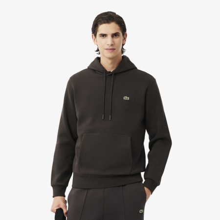 толстовка мужское худи lacoste классического кроя с флисом фотография