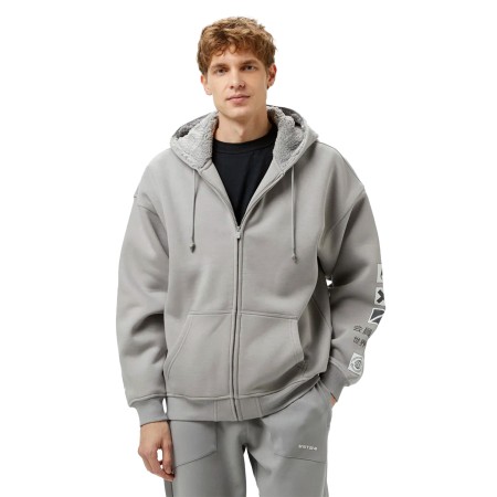 толстовка sherpa full zip sweatshirt фотография