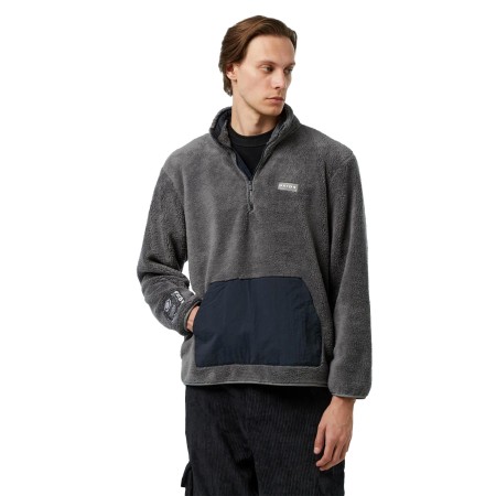 толстовка sherpa half zip hoodie фотография