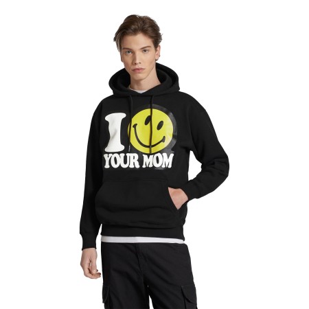 толстовка smiley your mom hoodie фотография