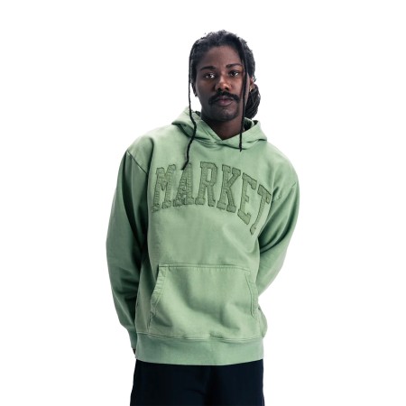 толстовка vintage wash arc hoodie - мужская одежда, обувь и аксессуары market 