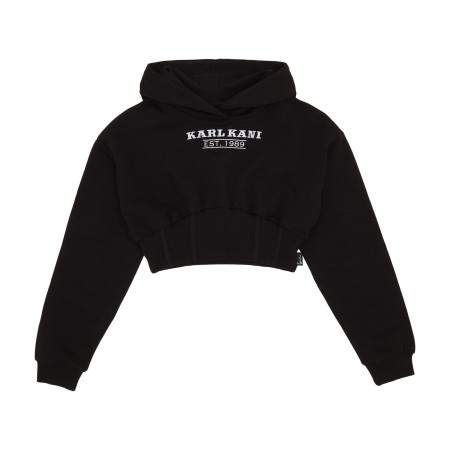 толстовка woven signature corset hoodie фотография