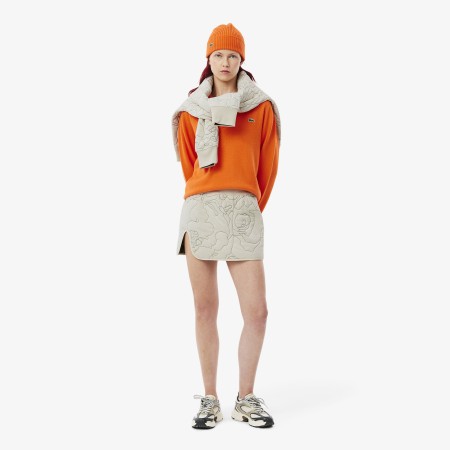 юбка женская двусторонняя хлопковая юбка lacoste - женская одежда хаки 