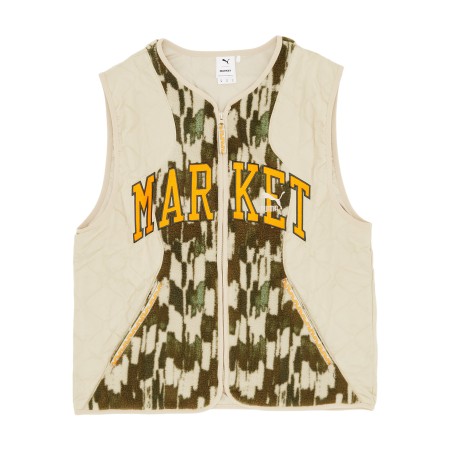 жилетка puma x market aop vest putty фотография
