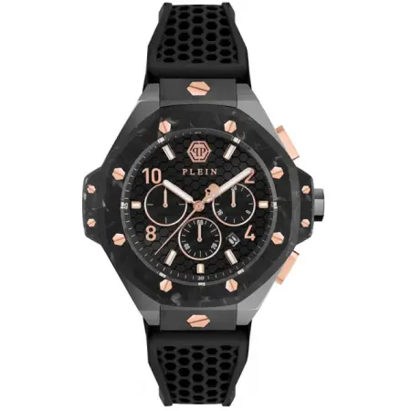 fashion наручные мужские часы . коллекция plein chrono royal - мужские механические наручные часы с перфорацией 