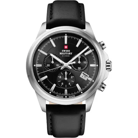 швейцарские наручные мужские часы . коллекция classic chronograph - мужские наручные кварцевые часы-хронографы с ремешком 