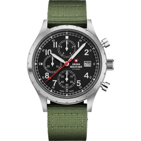 швейцарские наручные мужские часы . коллекция field chronograph - мужские наручные кварцевые часы с ремешком 