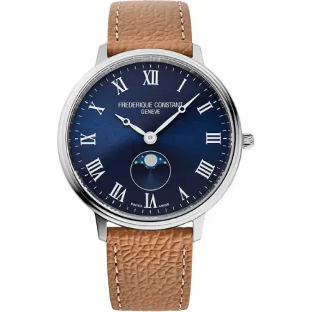 швейцарские наручные мужские часы . коллекция slim line moonphase фотография