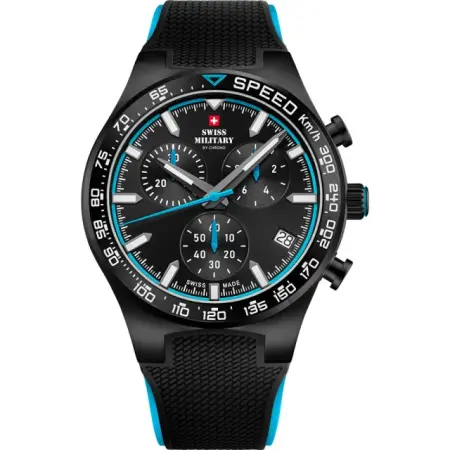 швейцарские наручные мужские часы . коллекция speed chronograph - мужские наручные кварцевые часы с ремешком 