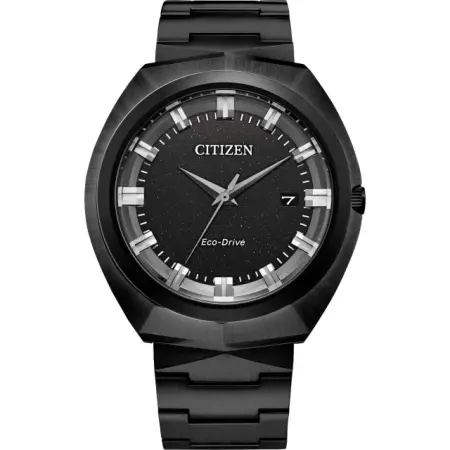 японские наручные мужские часы . коллекция eco-drive - мужские наручные кварцевые часы антибликовые 