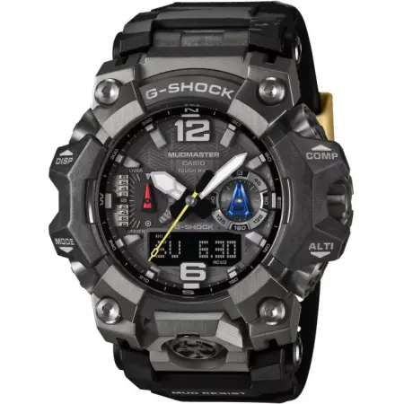 японские наручные мужские часы . коллекция g-shock - мужские наручные кварцевые часы на солнечной батарее с ремешком 